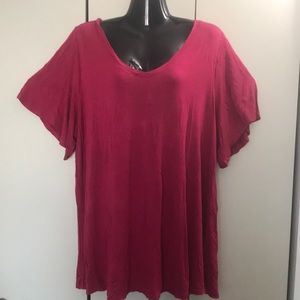 Lane Bryant tie-back swing tee